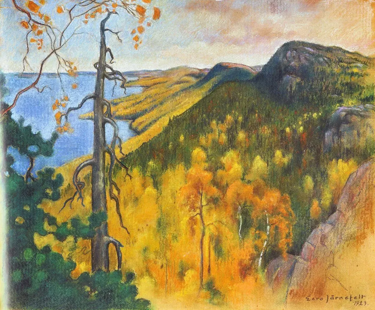 Koli: autumn over Pielinen, not a race for a basket
